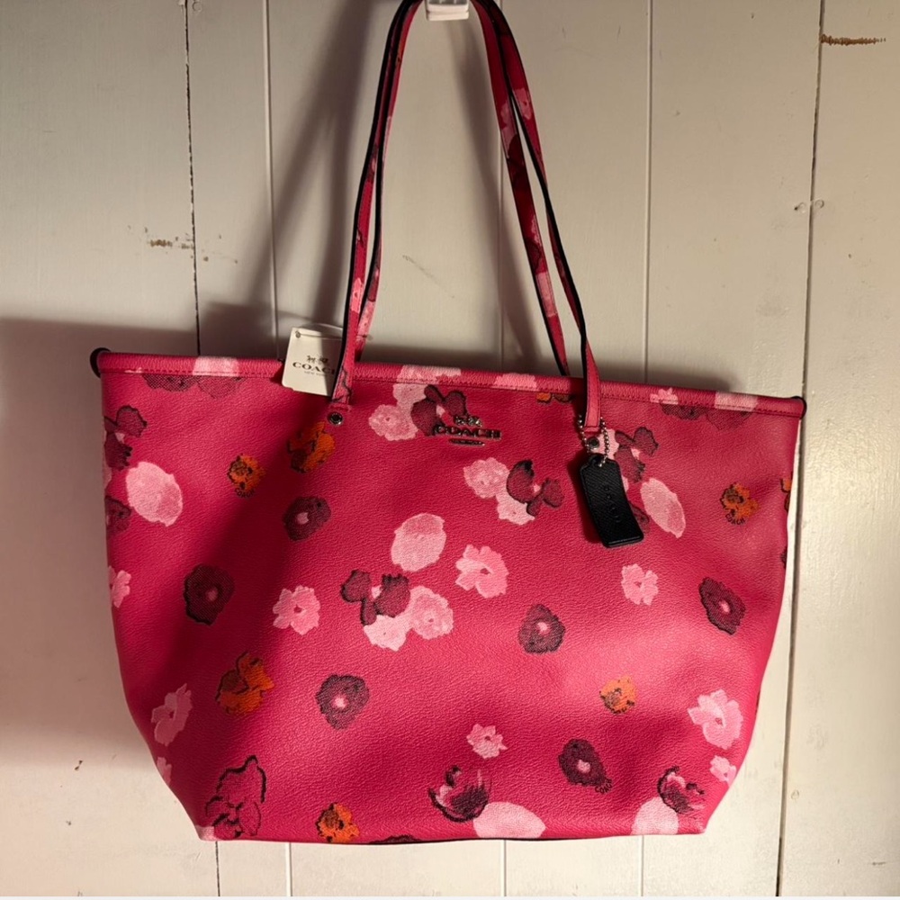 Coach pink floral purse Brand new